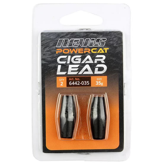 Plumbi Inline NEVIS Powercat Cigar Lead with Tube for Catfish Rigs 2buc/pac