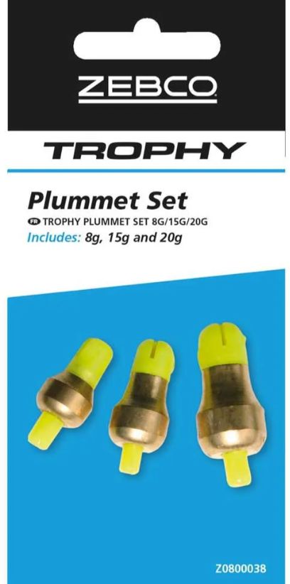 Plumbi Sondare ZEBCO Trophy Plummet Gauge Lead, 3buc/pac