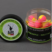 Pop Up 2.20 Baits Supreme, Galben - Roz, Pineapple &amp; N'Butyric, 16mm, 100ml