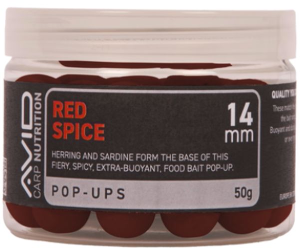 Pop Up AVID Pop-Ups, Red Spice, 14mm, 50g