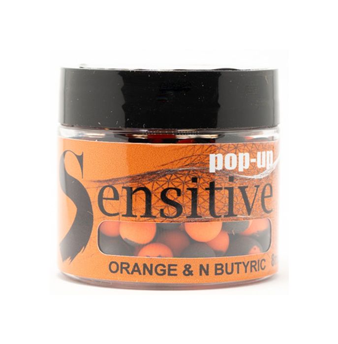 Pop Up Addicted Carp Baits Sensitiv, Orange N Butyric, 10mm