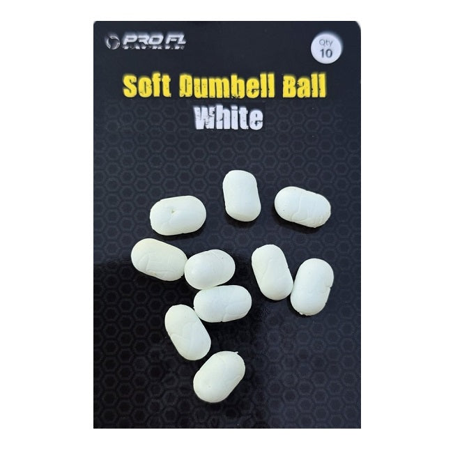 Pop Up Artificial PRO FL Dumbell, Alb, 6x10mm