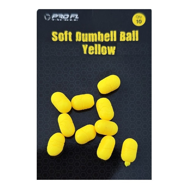 Pop Up Artificial PRO FL Dumbell, Galben, 6x10mm