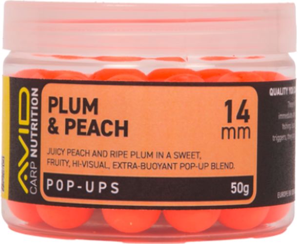 Pop Up Avid Classic Orange, Plum &amp; Peach, 14mm, 50g