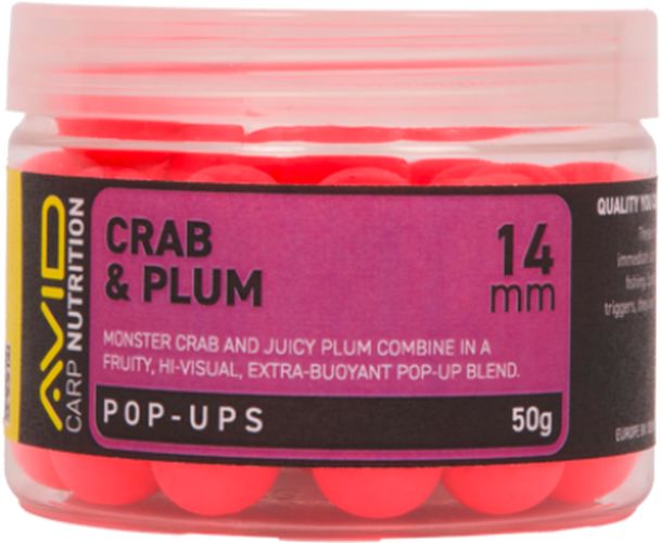Pop Up Avid Classic, Pink, Crab &amp; Plum, 14mm, 50g