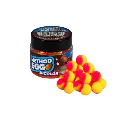 Pop Up Benzar Method Egg Bicolor Krill Belachan