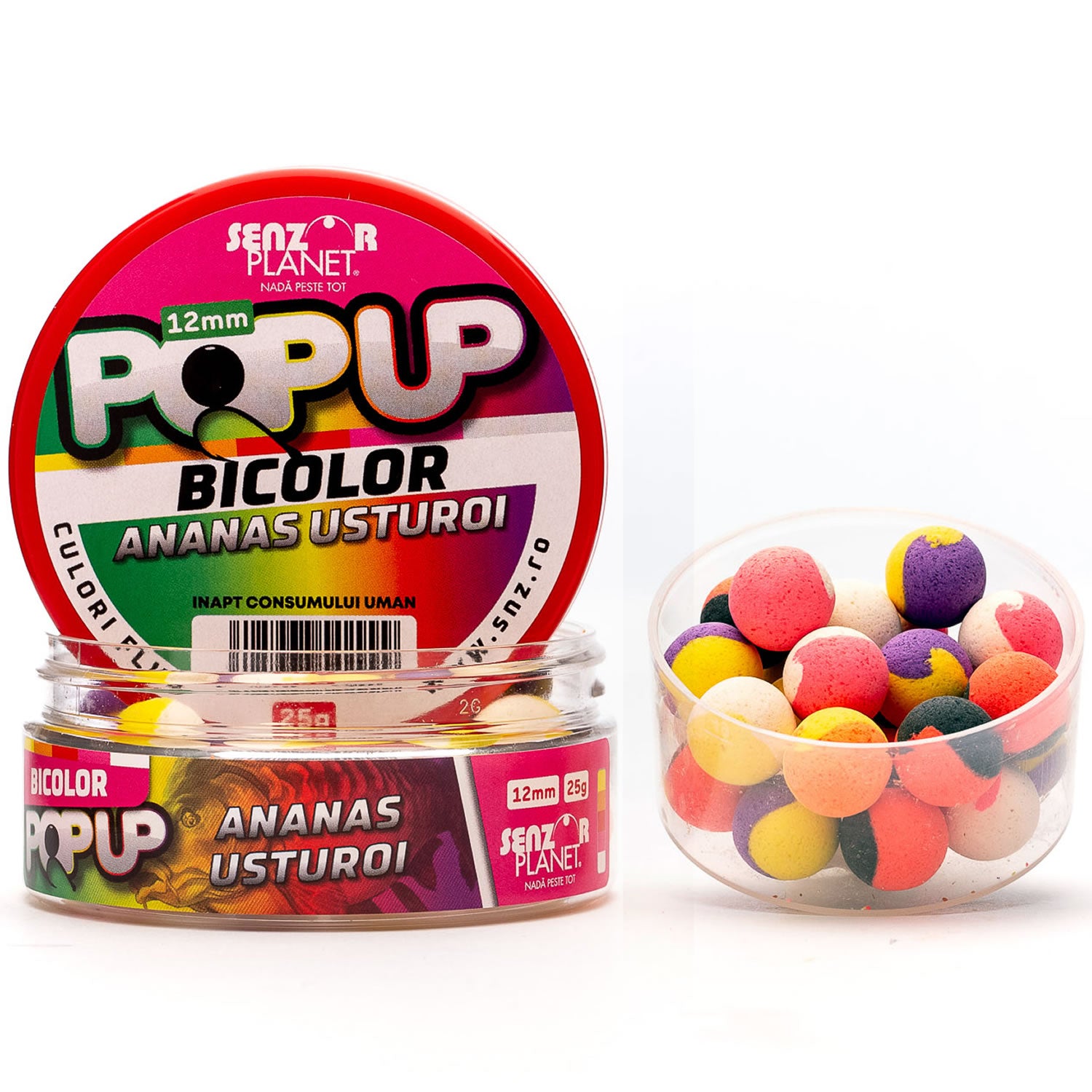 Pop Up Bicolor Senzor Planet Ananas &amp; Usturoi, 12mm, 25g