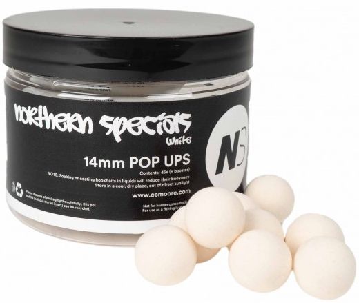 Pop Up CC Moore NS1 Plus, White, 13-14mm, 45buc/cutie