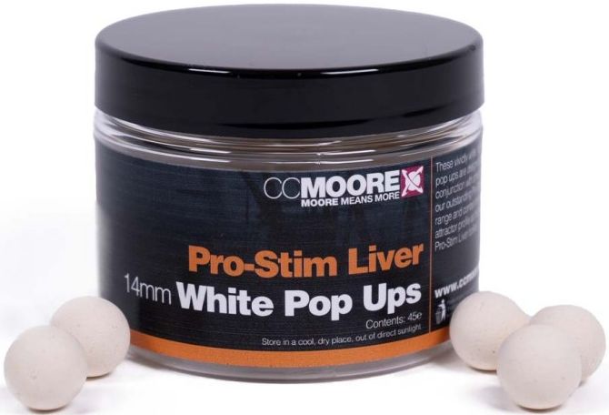 Pop Up CC Moore Pro-Stim, Liver, White, 14mm, 45buc/cutie