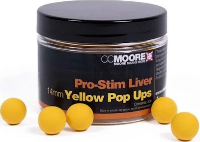 Pop Up CC Moore Pro Stim, Liver Yellow, 12mm, 55buc/cutie