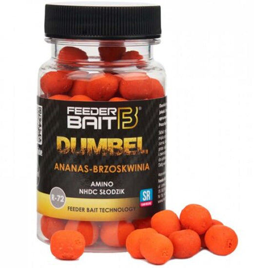 Pop Up Feeder Bait Dumbell Fluo, R72 - Piersica &amp; Ananas, 10/8mm, 100ml