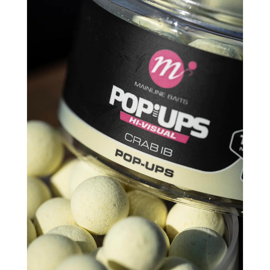 Pop Up MAINLINE Hi-Visual Baits Fluo Yellow Crab IB 250ml