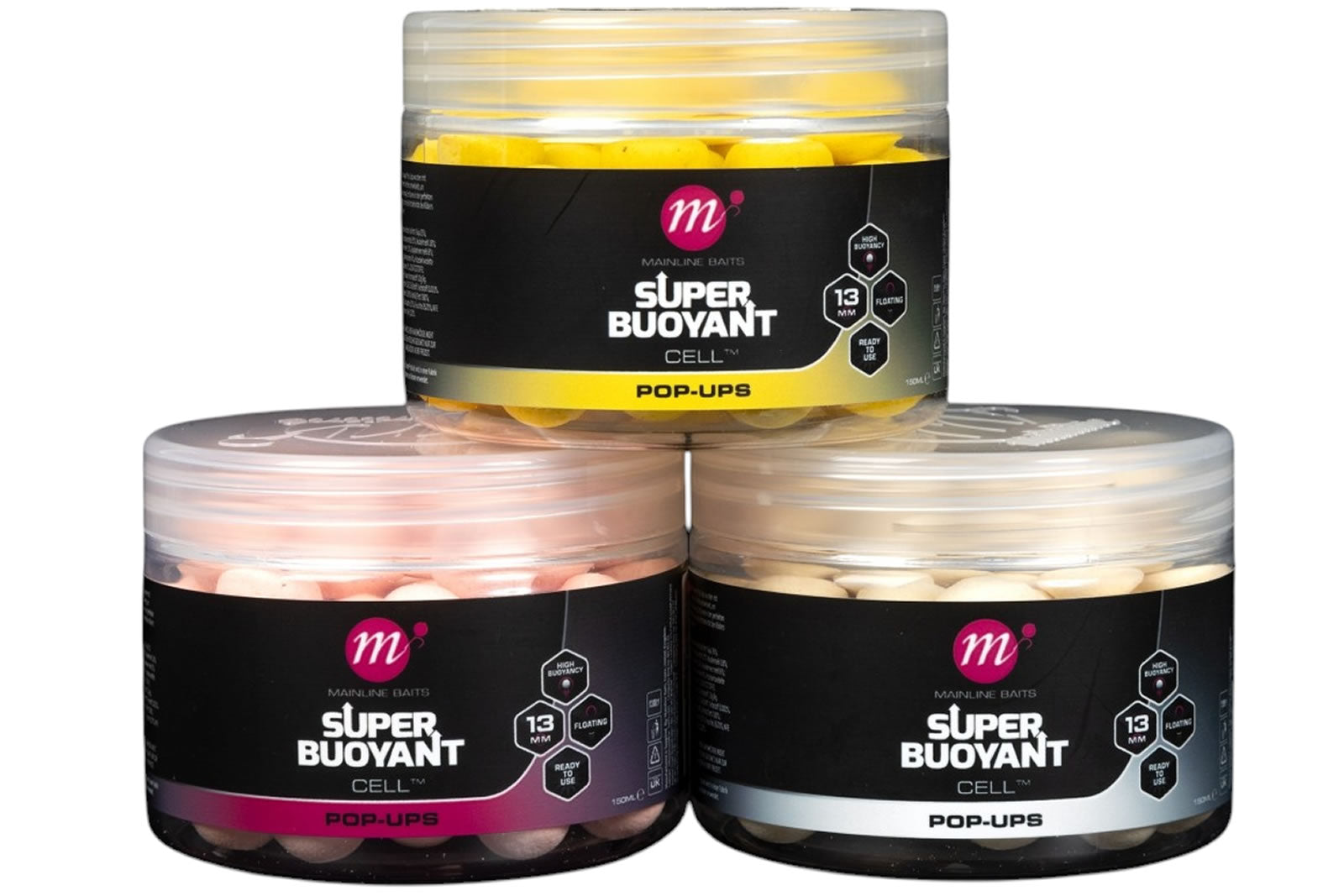 Pop Up MAINLINE Super Buoyant, ISO Fish, Yellow, 13mm