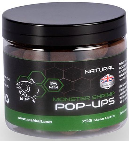 Pop Up Nash Monster Shrimp New Natural 75g