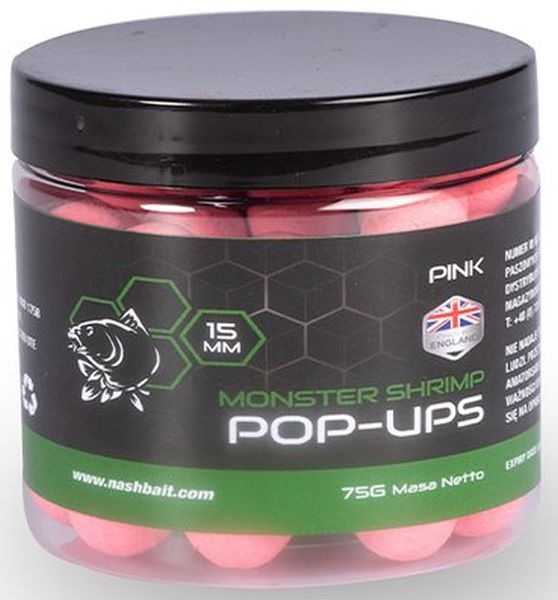 Pop Up Nash Monster Shrimp New Pink 75g