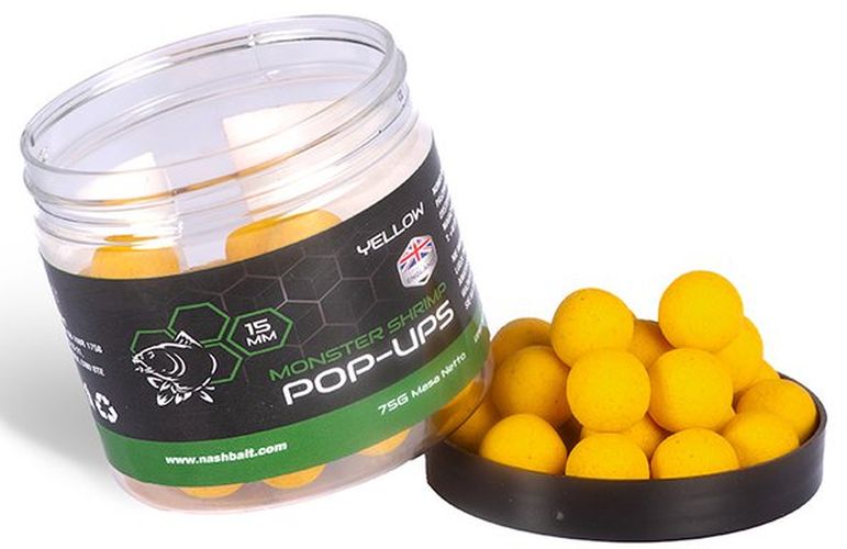Pop Up Nash Monster Shrimp New Yellow 75g