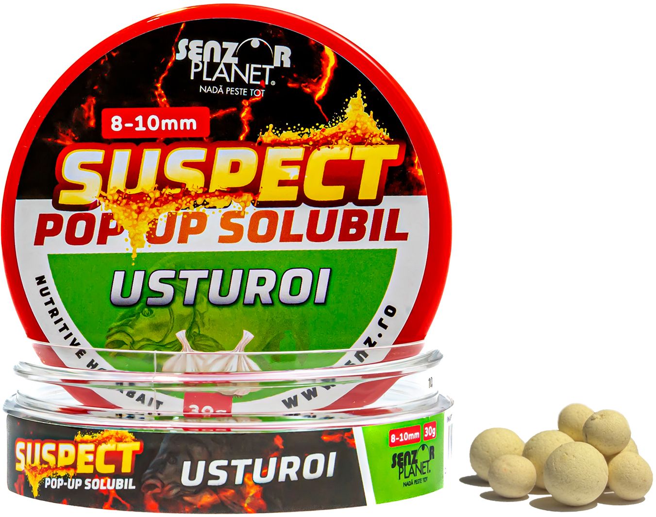 Pop Up SENZOR Suspect Solubil, Usturoi, 8-10mm, 30g