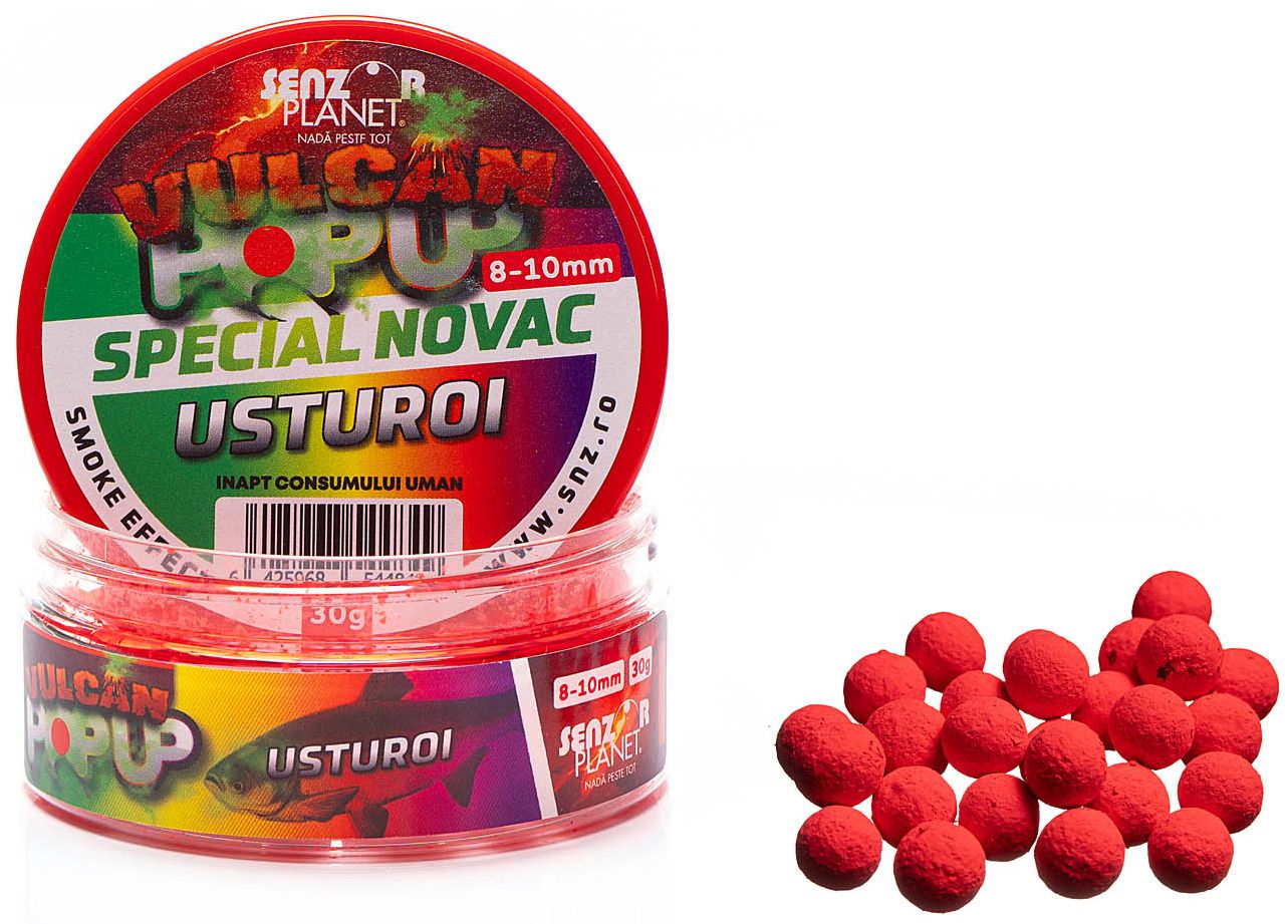 Pop Up SENZOR Vulcan Fumigena Novac Original, Usturoi, 8-10mm, 30g