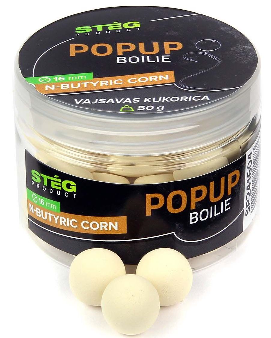 Pop Up STEG Boilie, N-Butyric Corn, 16mm, 50g