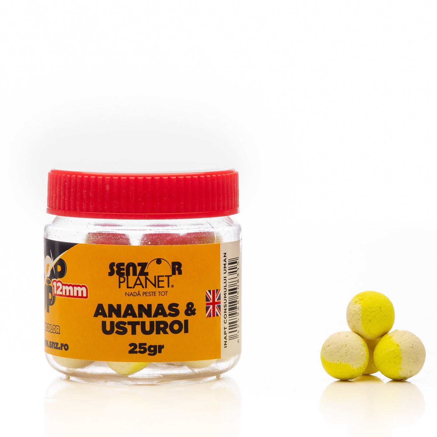 Pop Up Senzor Ananas Si Usturoi Alb Galben 12mm 25g