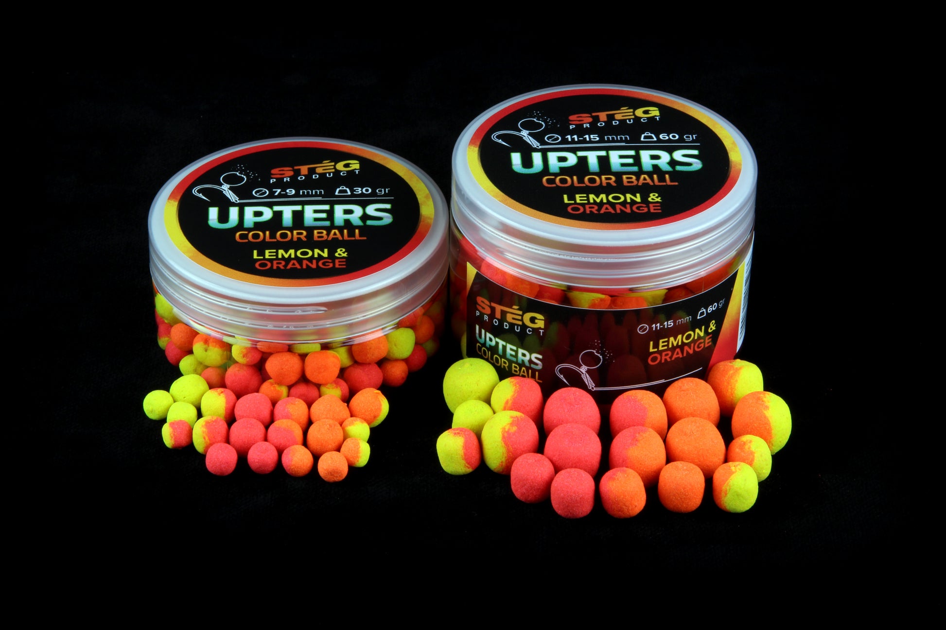 Pop-Up Steg Upters Color Ball 7-9 mm Lemon-Orange