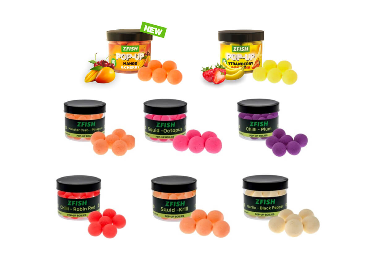 Pop Up Zfish Floating Boilies, Garlic &amp; Black Pepper, 16mm, 50g