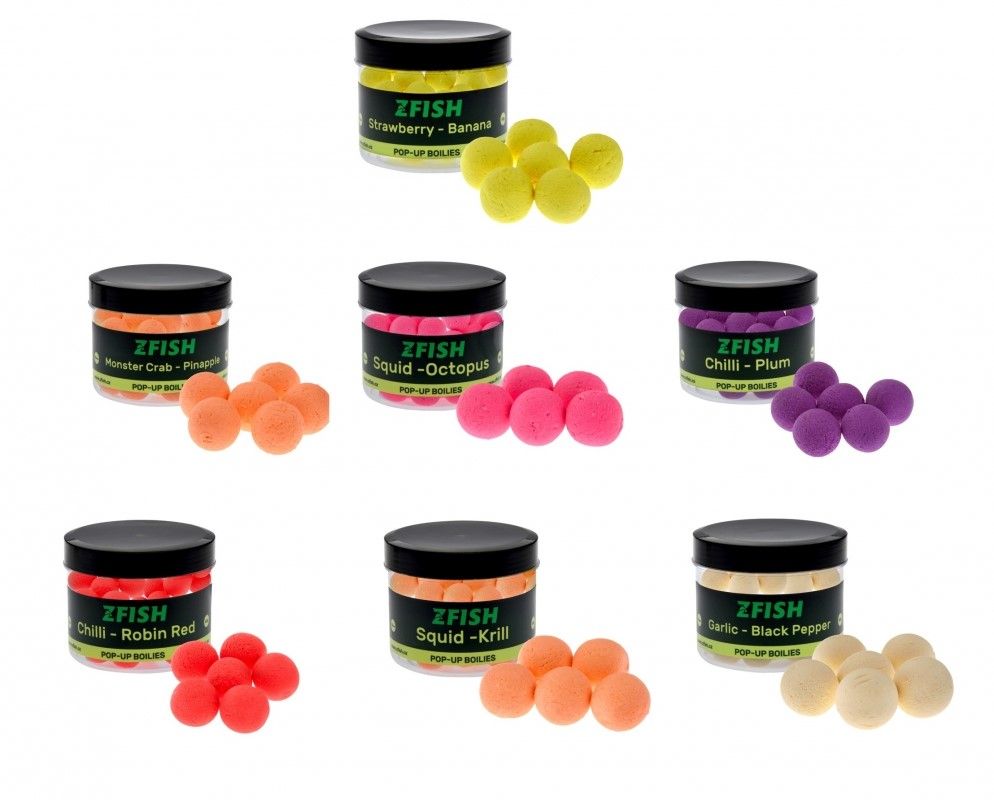Pop Up Zfish Floating Boilies, Squid &amp; Octopus, 16mm, 50g