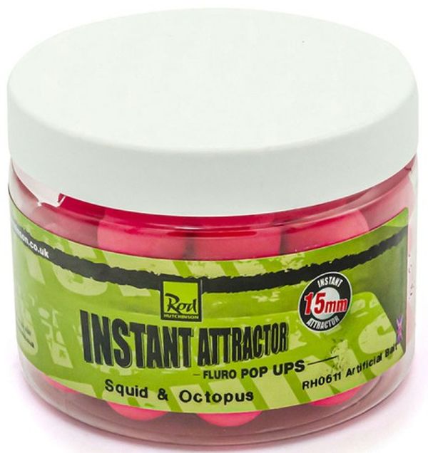 Pop Ups ROD HUTCHINSON Fluo, Pink, Squid &amp; Octopus, 15mm