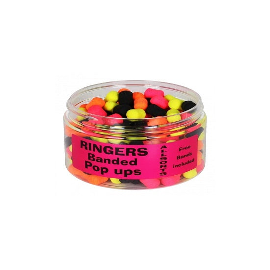 Pop Ups Ringers  Banded Allsort 60g