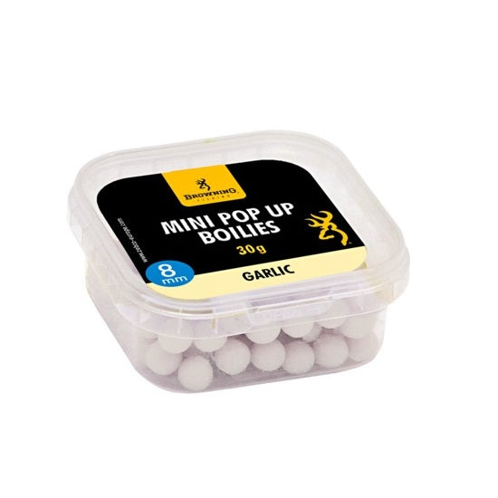 Pop-up Browning Mini Pop-up Boilie pre-drilled white nature Garlic