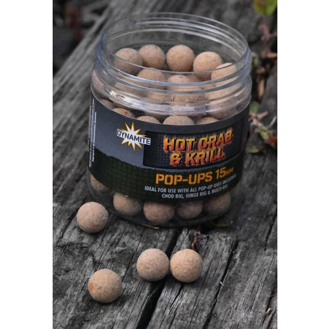 Pop-up Dynamite Baits Hot Crab &amp; Krill 15mm