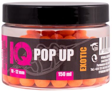 Pop-up LK BAITS IQ Method Feeder Fluoro Boilies, Exotic, 10-12mm, 150ml 