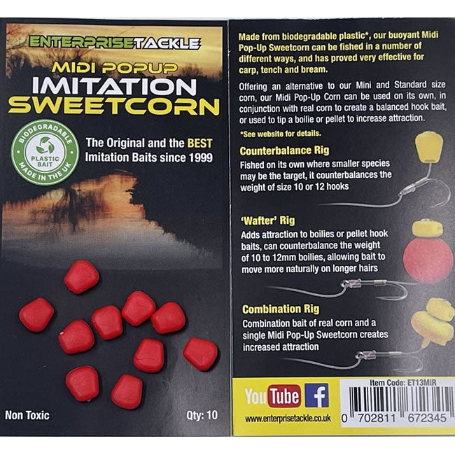 Porumb Artificial Flotant Enterprise Tackle Midi Pop-up Sweetcorn 10 buc/plic