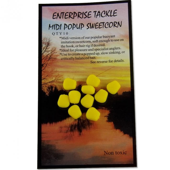 Porumb Artificial Flotant Enterprise Tackle Midi Pop-up Sweetcorn, Yellow, 10 buc/plic
