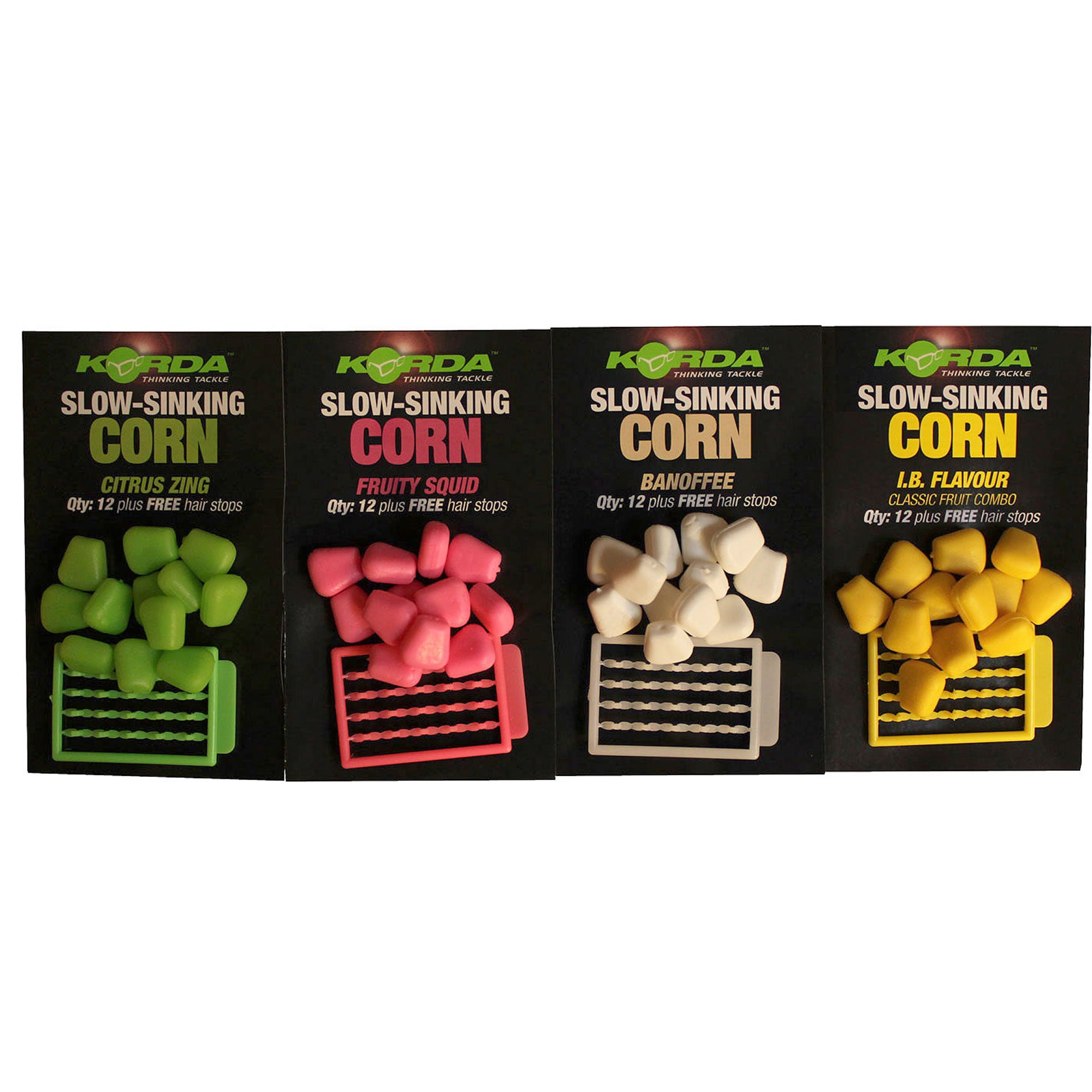 Porumb Artificial KORDA Slow Sinking Corn, IB, Yellow, 12buc/pac