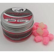 Porumb Flotant Silicon C&amp;B, Chilli-Capsuna, 10 buc/cutie + 2 Fluo