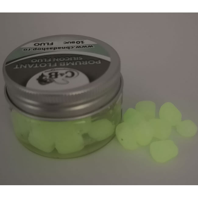 Porumb Flotant Silicon C&amp;B, Scopex-Squid, 10 buc/cutie + 2 Fluo