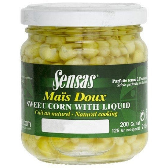 Porumb Sensas pentru Carlig Mais Deux, 212ml/borcan Halibut