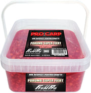 Porumb Super Fiert FISH PRO Galeata, Capsuni, 3kg