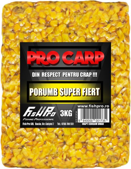 Porumb Super Fiert FISH PRO, Porumb, 3kg