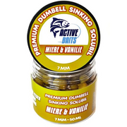 Premium Active Baits Dumbell, Sinking, Solubil, Miere &amp; Vanilie, 7mm, 50ml