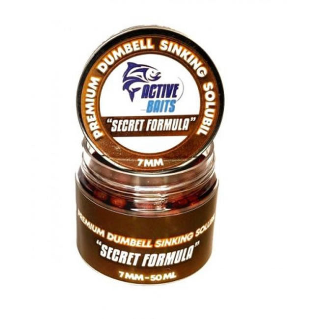 Premium Active Baits Dumbell Sinking Solubil "Secret Formula", 7mm, 50ml