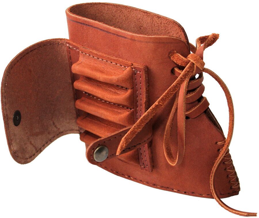 Protectie Arrow Tapel Pat Arma Cu Posturi Gont Elastic, Piele 1.5cm
