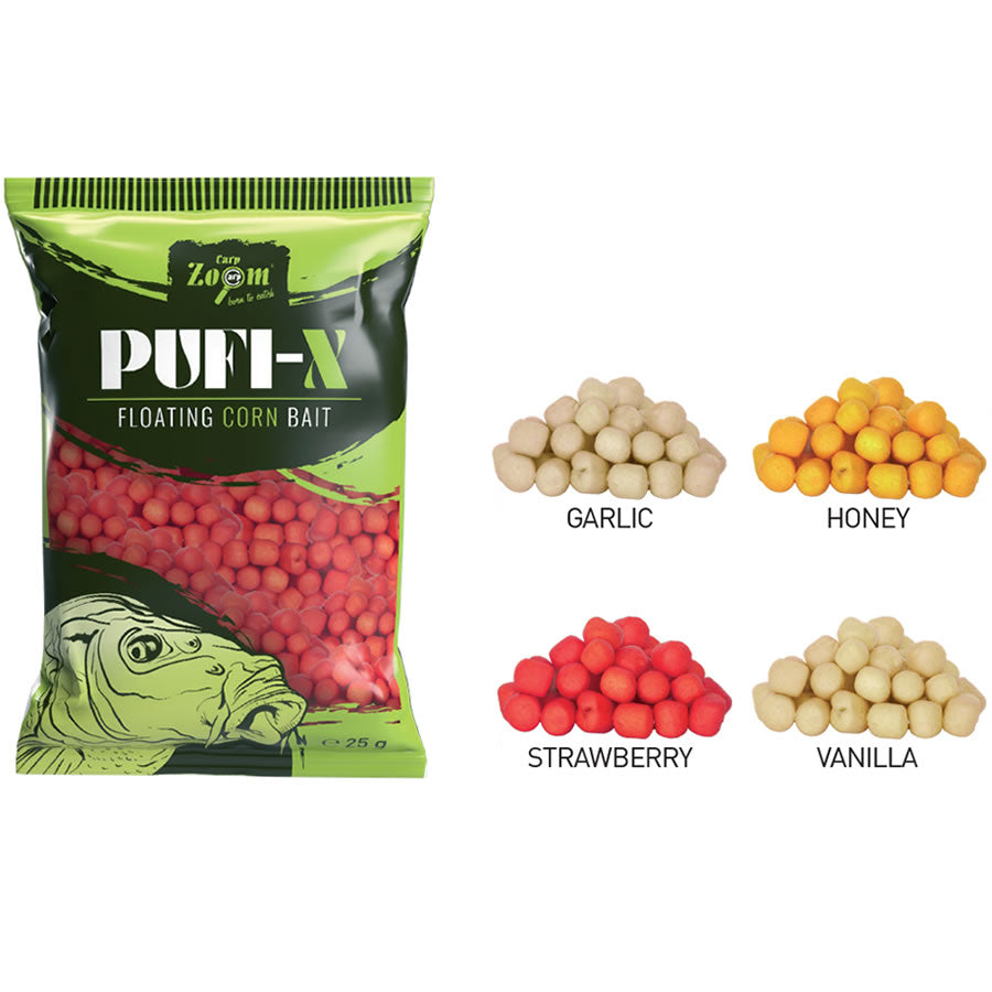 Pufuleti CARP ZOOM Pufi-X Floating Corn Bait Midi, Cream, Vanilla, 25g