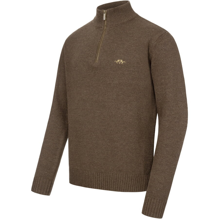 Pulover BLASER Wool HZ, Dark Brown