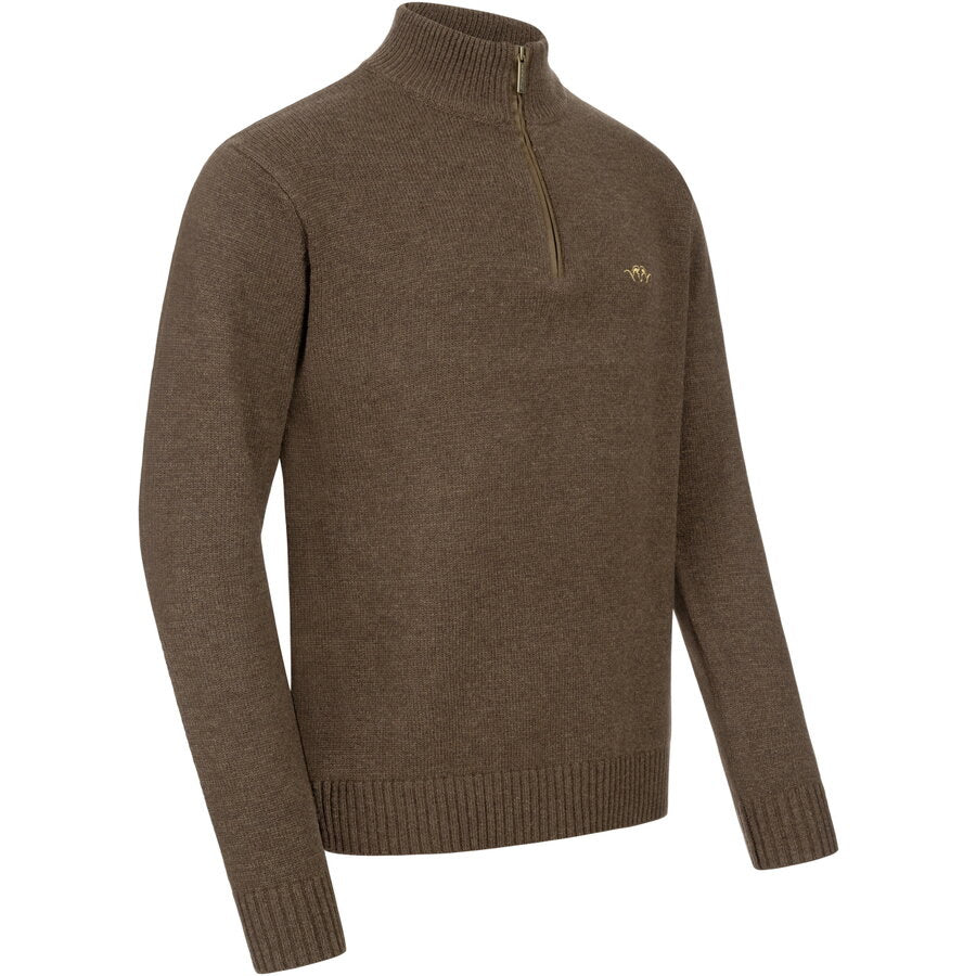Pulover BLASER Wool HZ, Dark Brown