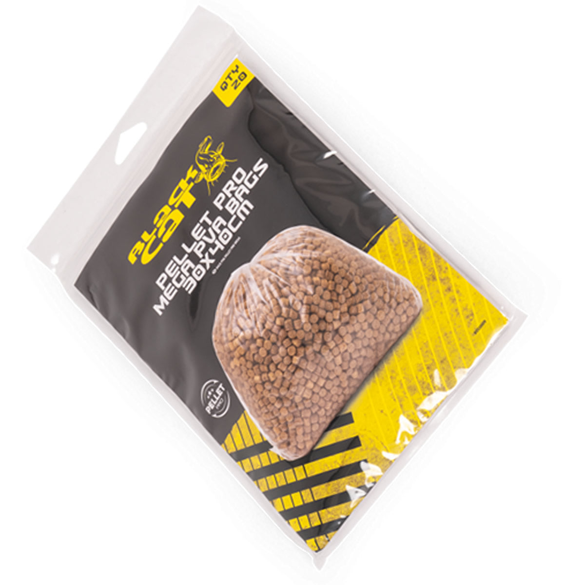 Pungi PVA BLACK CAT Pellet Pro Mega PVA Bags, 30x40cm, 20buc/pac