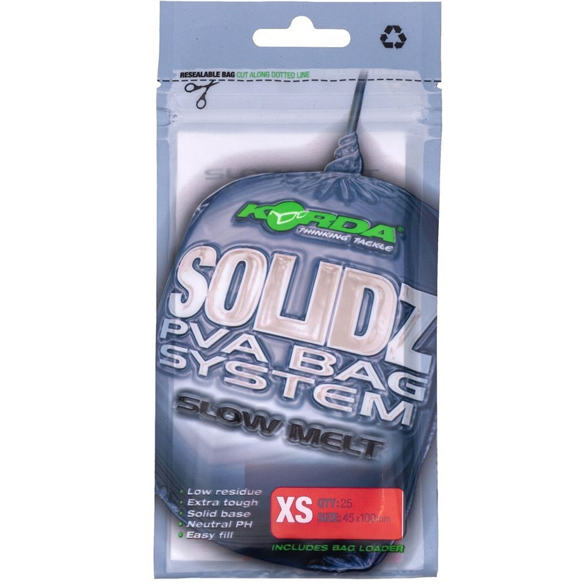 Pungi PVA KORDA Solidz Slow Melt, M, 70x110mm, 20buc/pac