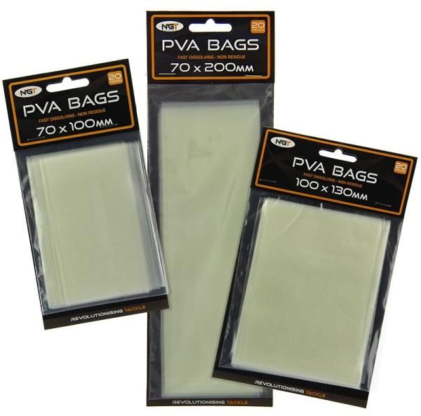 Pungi Solubile NGT Pva Bag, 70 x 200mm, 20buc/plic