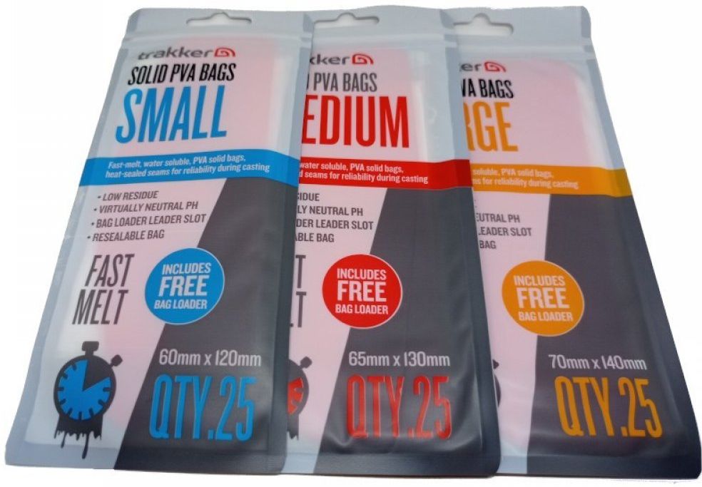 Pungi Solubile Trakker Solid PVA Bags Medium, 6.5x13cm